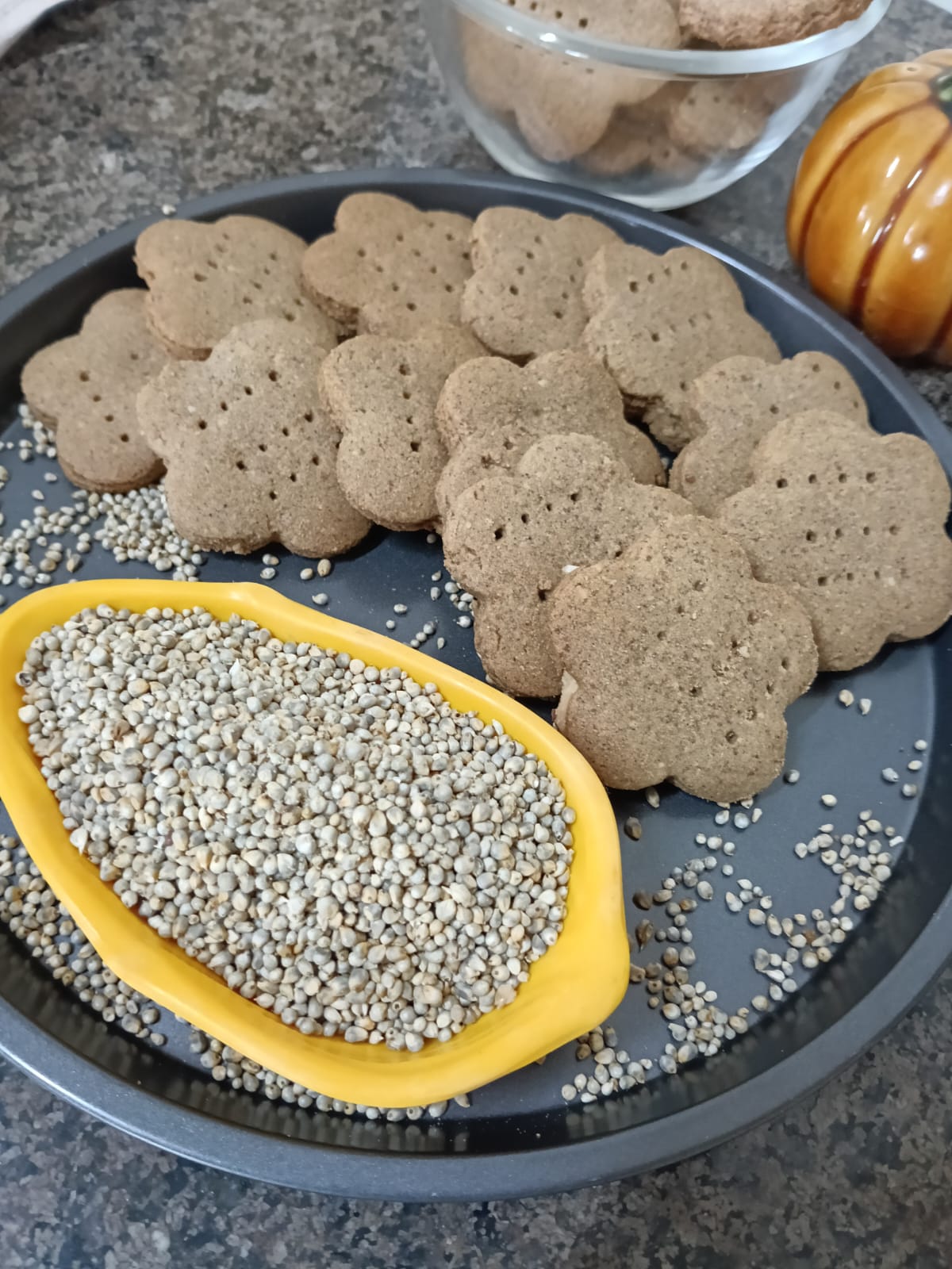 Healthy Millet Flower Cookies